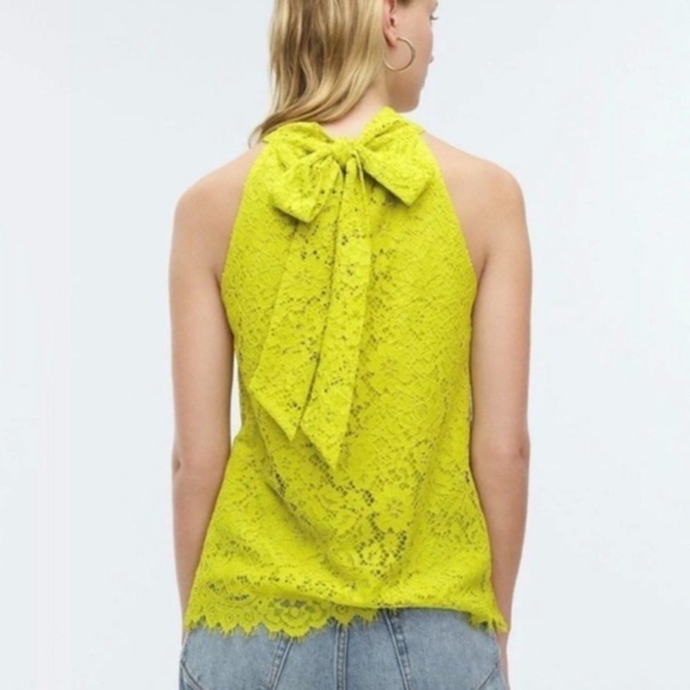 NWT J.Crew Lace Halter Top - Picture 2 of 7